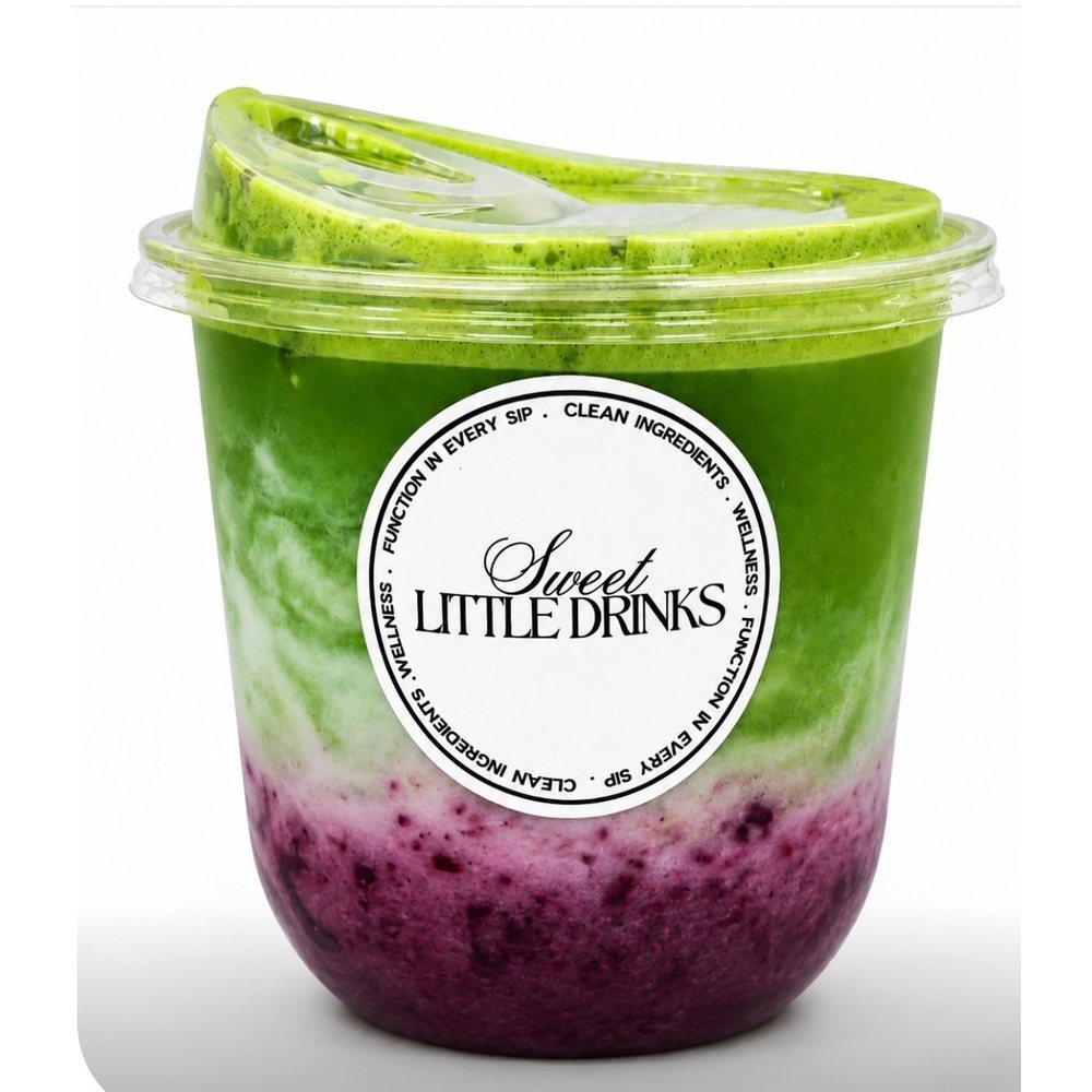 Blueberry Pie Matcha Latte